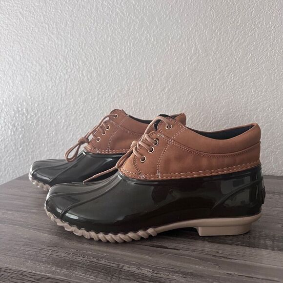 Tommy Hilfiger brown waterproof duck booties size 8 - Picture 7 of 7